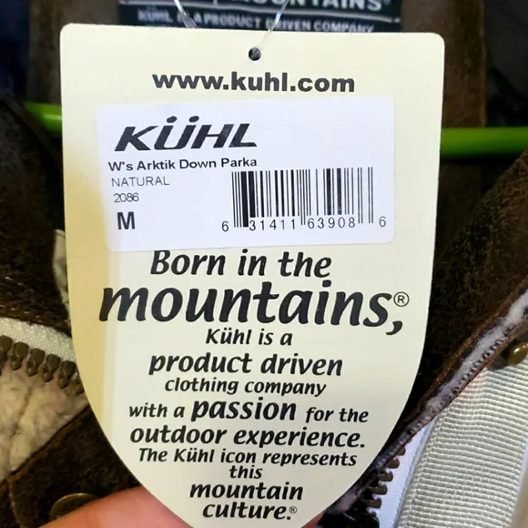 Kuhl Arktik Down Parka, Size M, Natural - Picture 3 of 4